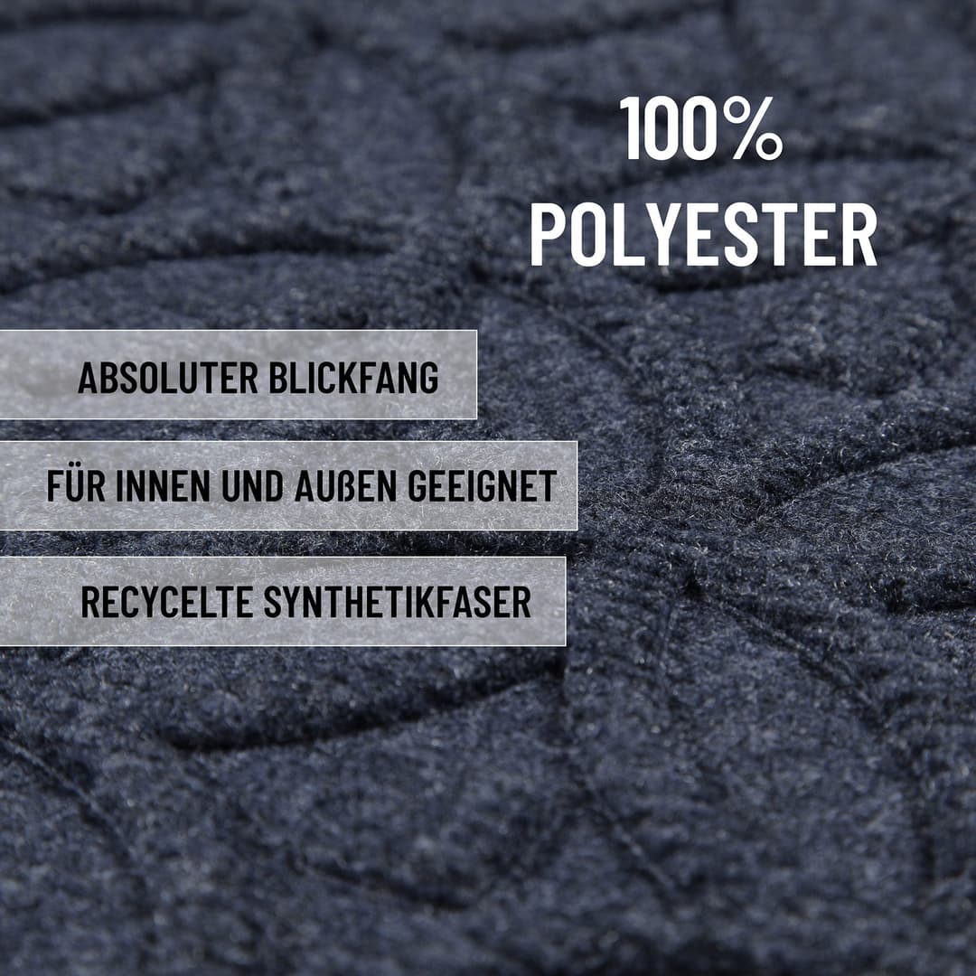 Wecon home Fußmatte Midnight Mosaic | Grau