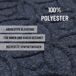 Wecon home Fußmatte Midnight Mosaic | Grau