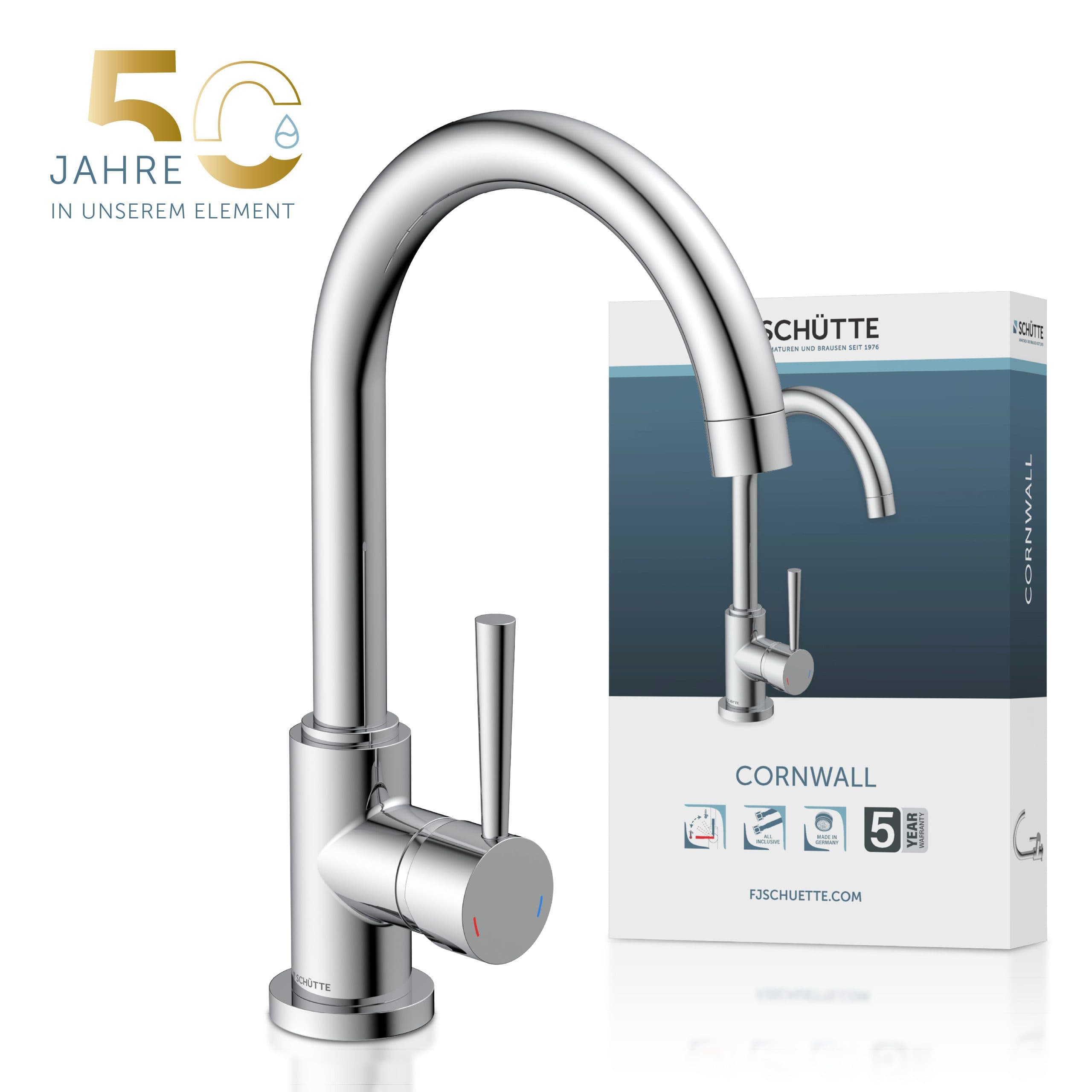 Schütte Spültischarmatur CORNWALL | Silber