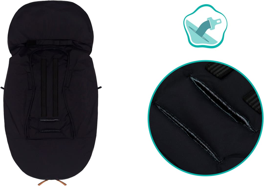 fillikid Fußsack Nuptse | Schwarz