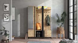 Home affaire Kompaktgarderobe Nino | Holztöne