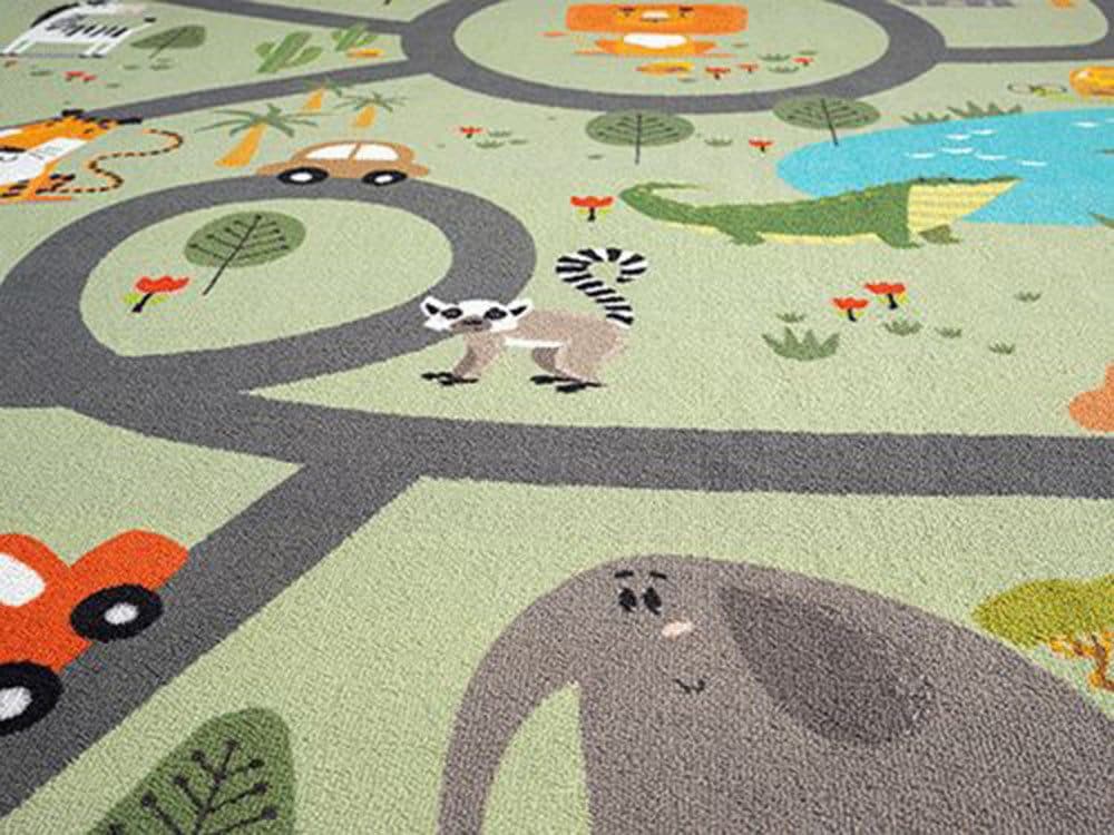 the carpet Happy Life Spielteppich | Grün