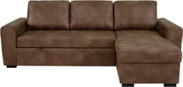 Trends by HG Ecksofa Poll L-Form | Braun