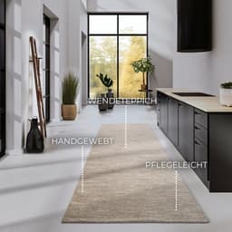 ELLE DECORATION Wollteppich Pradesh | Beige