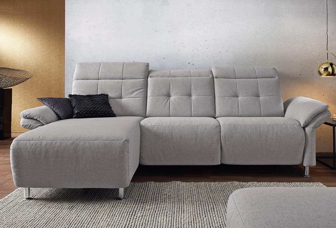 Home affaire Ecksofa Manhattan L-Form | Grau