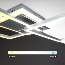 B.K.Licht LED Deckenleuchte BKL1440 | Silber