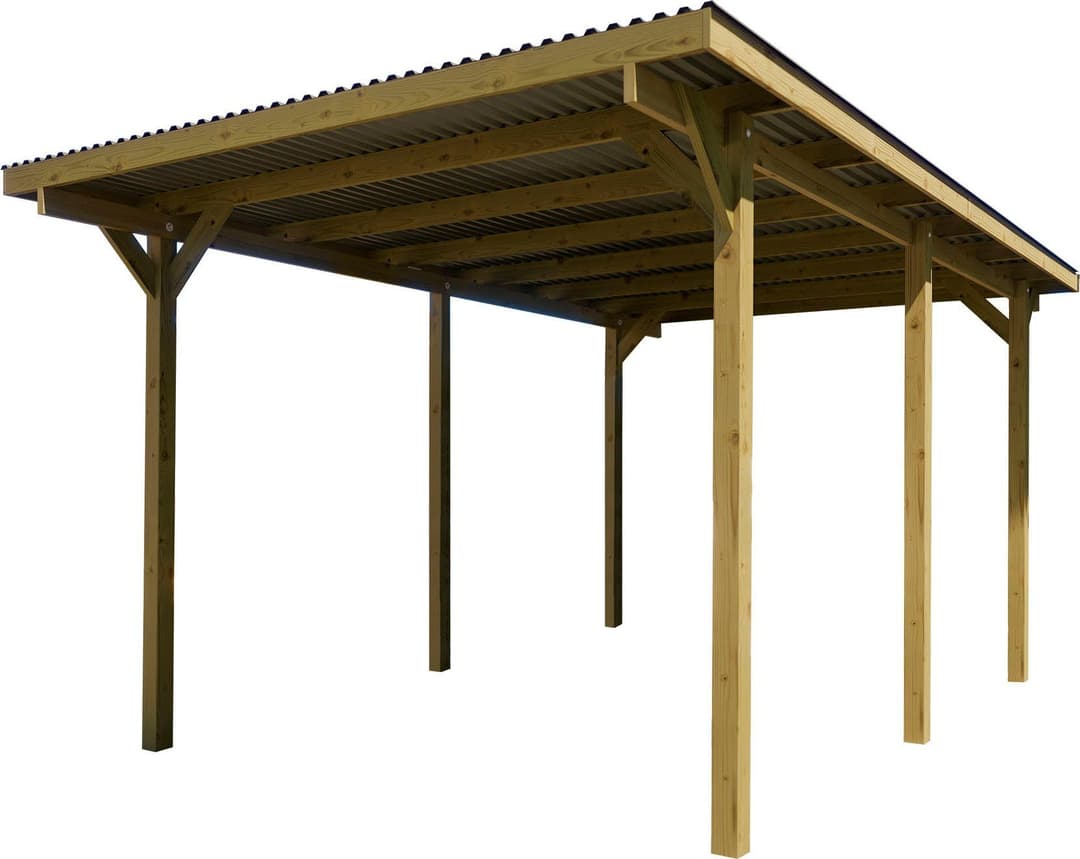 weka Einzelcarport 606 Gr.1 | Braun