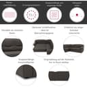 DOMO collection Ecksofa Montana | Schwarz 3