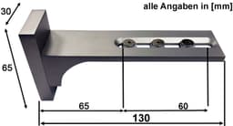indeko Wandträger | Weiß