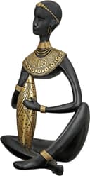 GILDE Afrikafigur Figur Amari | Schwarz