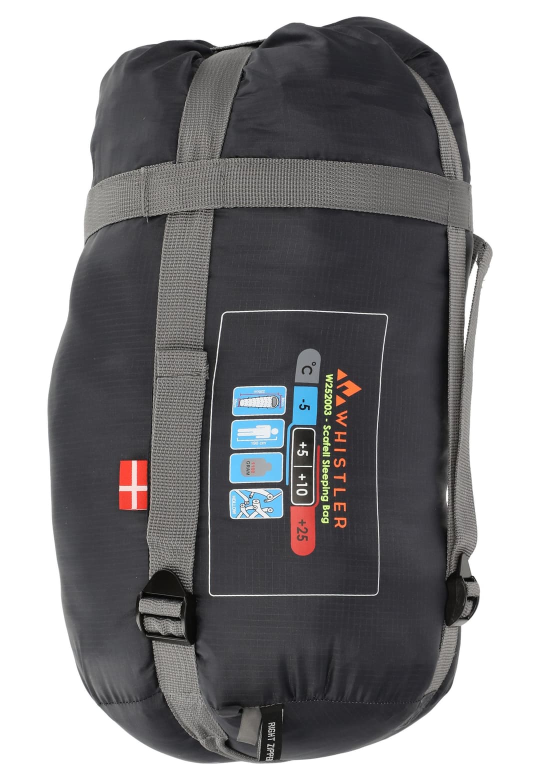 WHISTLER Scafell Trekkingschlafsack | Grau