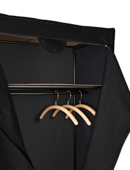 WENKO Stoffschrank Deep Black | Schwarz
