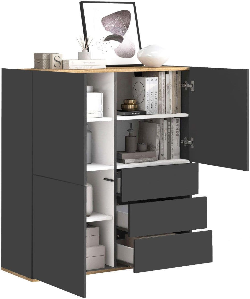 OTTO home Highboard GARDA | Grau