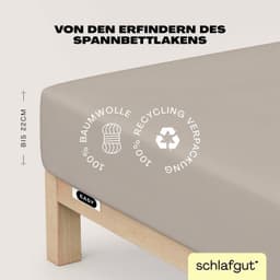 Schlafgut Spannbettlaken EASY JERSEY | Beige