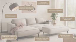 Home affaire Ecksofa TVINNU | Beige