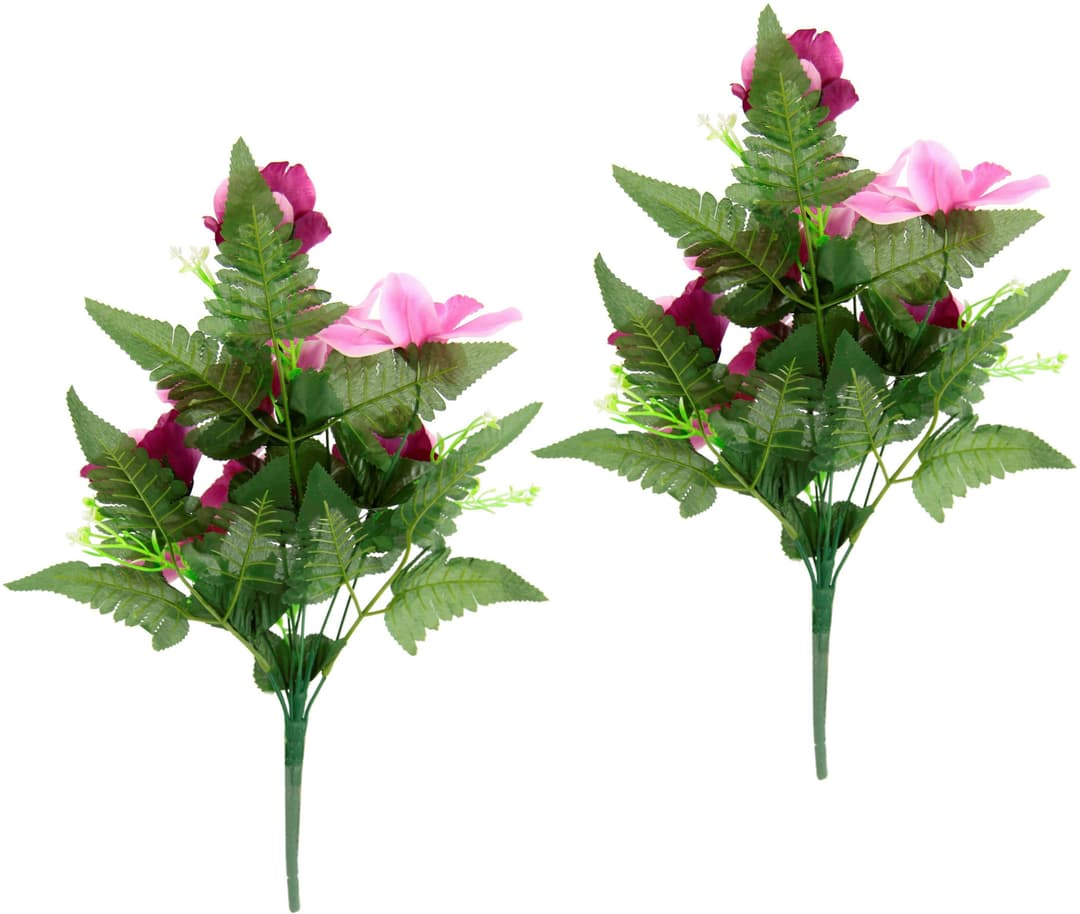 Kunstblume Bouquet aus Orchideen und Rosen | Mehrfarbig