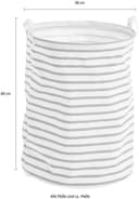 Zeller Present Wäschetasche Stripes | Grau 3