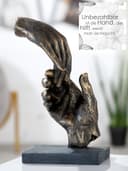 Casablanca by Gilde Dekofigur Skulptur Two hands | Braun 5