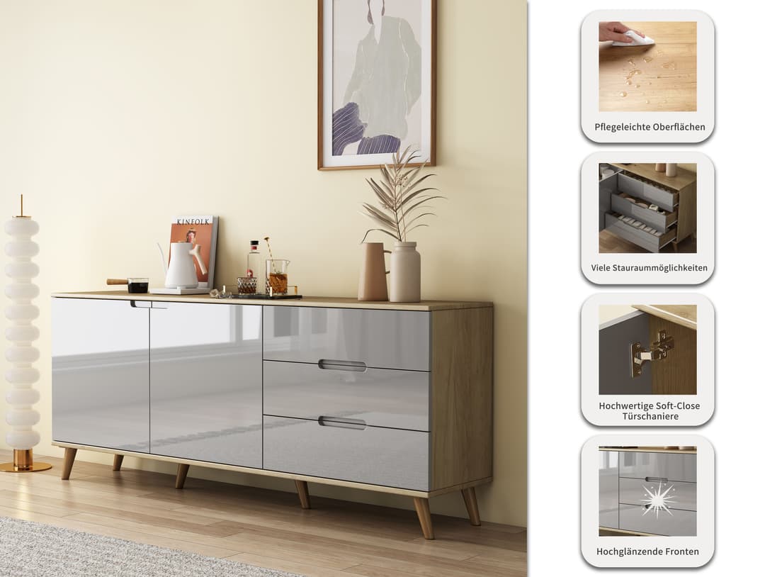 OTTO home Sideboard Lund | Weiß