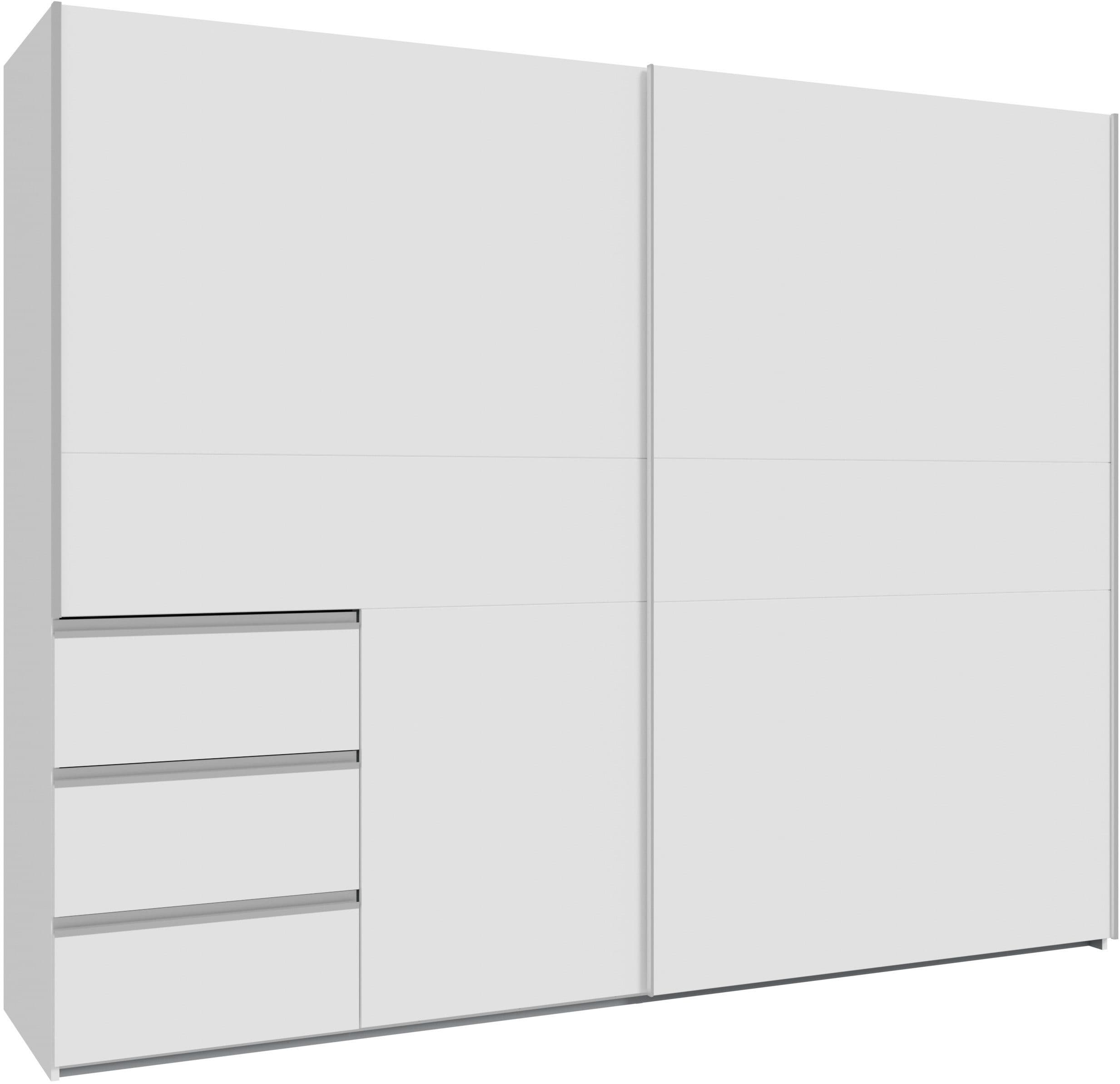 FORTE Schwebetürenschrank | Weiß