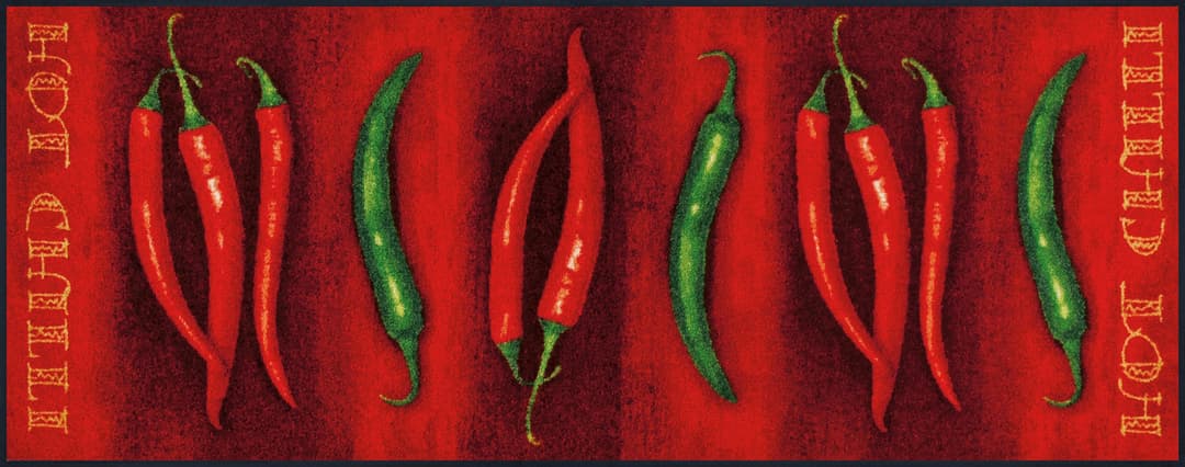 wash+dry by Kleen-Tex Küchenläufer Hot Chili | Rot