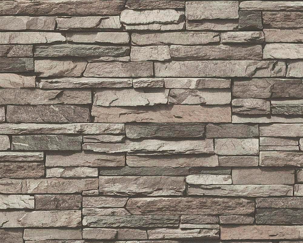 living walls Vliestapete Best of Wood`n Stone 2nd Edition | Braun