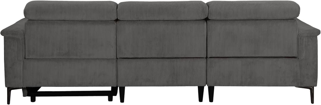 OTTO home Ecksofa LUND Cord | Grau