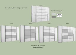FORTE Kleiderschrank Narago | Weiß