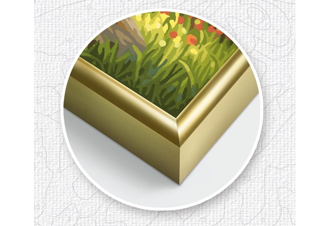 Schipper Bilderrahmen Malen nach Zahlen, Triptychon 80x50 cm, | Gold