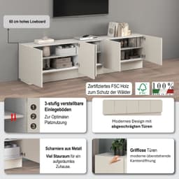 OTTO home Lowboard VELA | Beige