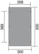 weka Einzelcarport 606 Gr.1 | Braun 4