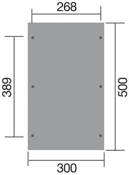 weka Einzelcarport 606 Gr.1 | Braun