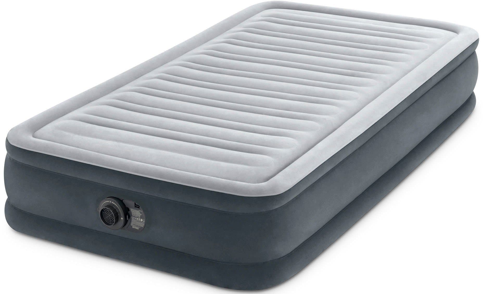 Intex Luftbett DuraBeam ComfortPlush Mid Rise mit 220V Pumpe | Grau