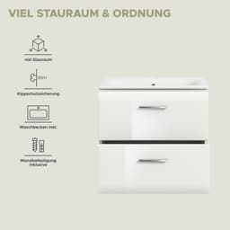 welltime Waschbeckenunterschrank Florenz | Weiß