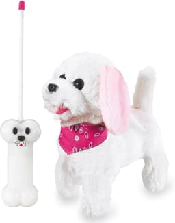 Jamara RC-Plüschhund Trixi | Weiß