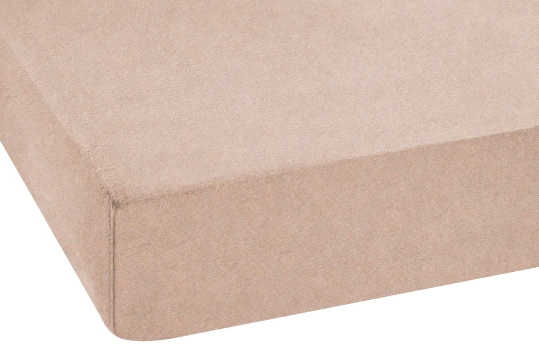 SETEX Bettlaken Feinbiber Melange Spannbetttuch | Beige