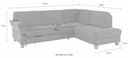Home affaire Ecksofa Borkum L-Form | Rot 5
