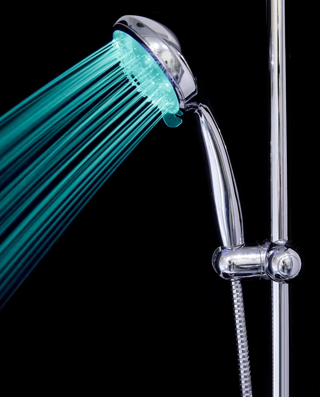 Schütte Handbrause LED Wellness Duschkopf | Silber