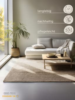 HANSE Home Teppich Jaipur Juteteppich | Braun