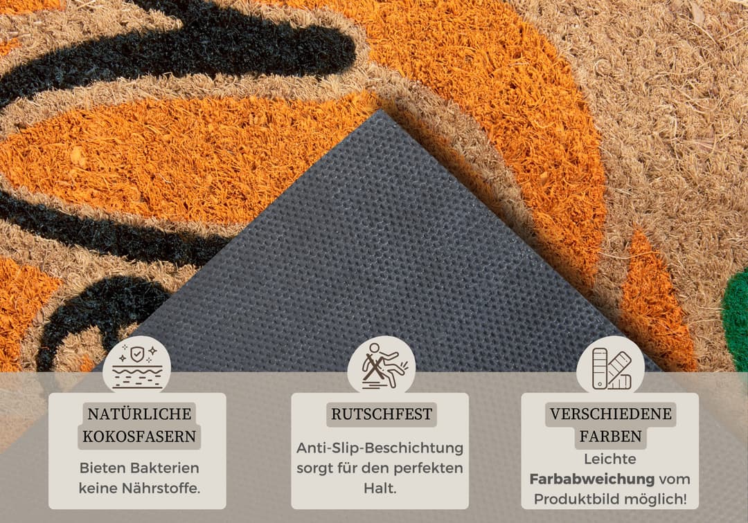 HANSE Home Mix Mats Kokos Welcome Pumpkin Fußmatte | Braun