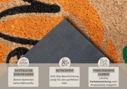 HANSE Home Mix Mats Kokos Welcome Pumpkin Fußmatte | Braun