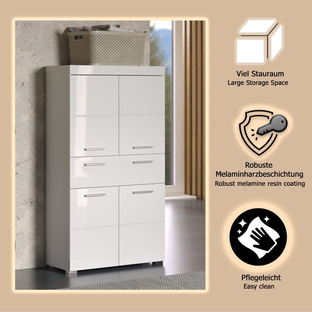 welltime Midischrank Avena | Weiß