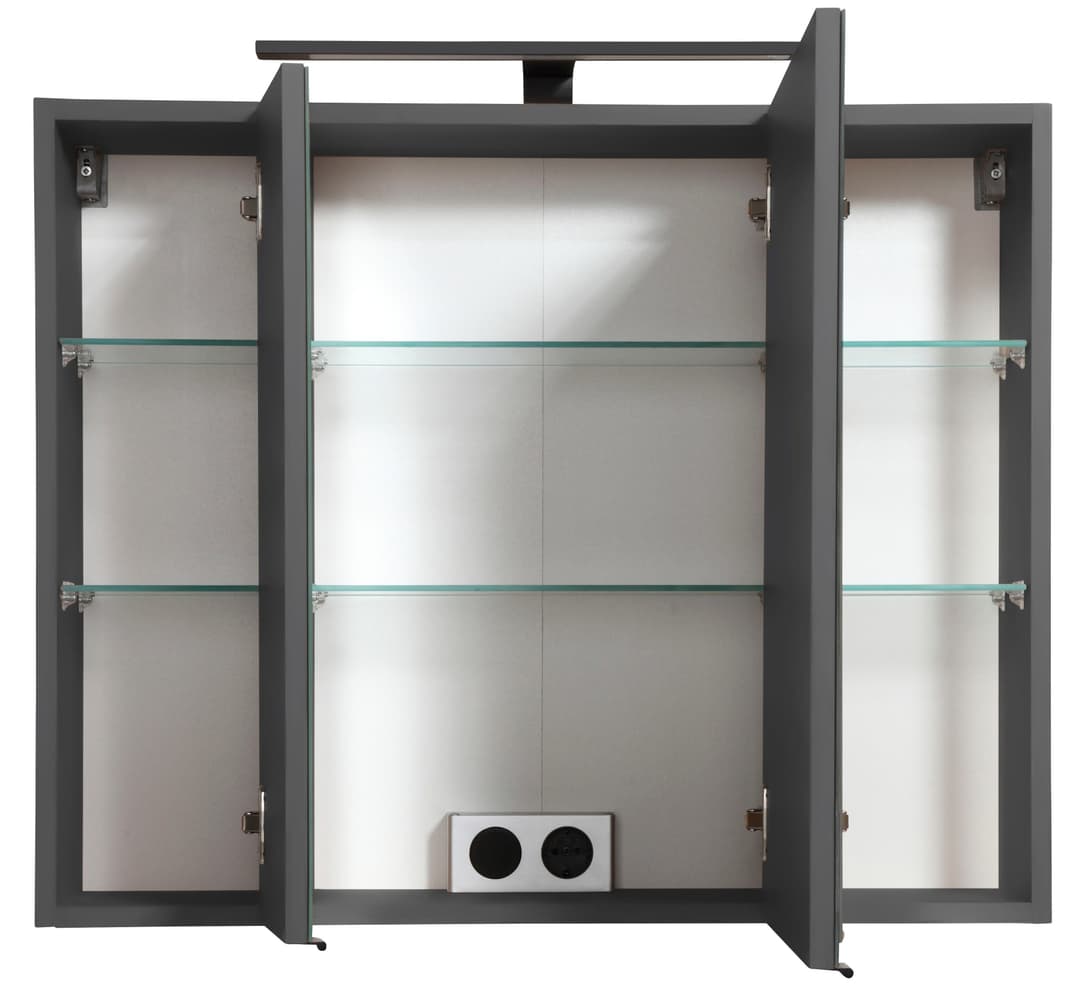 welltime Spiegelschrank Trento | Grau