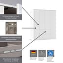 rauch Drehtürenschrank MAINZ | Grau 5