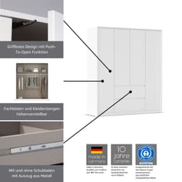 rauch Drehtürenschrank MAINZ | Grau