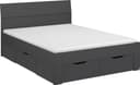 rauch Bett Einzelbett Doppelbett Stauraum FLEXX | Grau