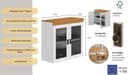 OTTO home Hängeschrank Rügen | Mehrfarbig 3