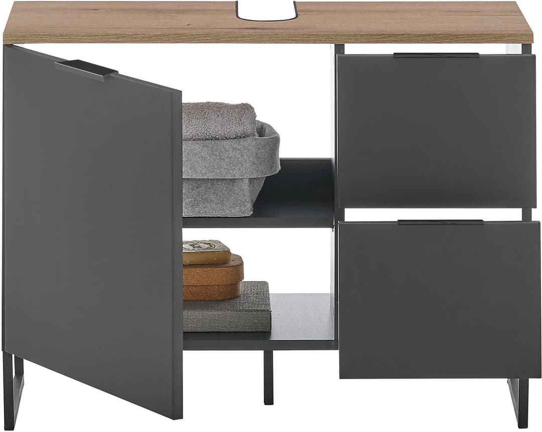 BASIC by Balculina Waschbeckenunterschrank Denver | Schwarz