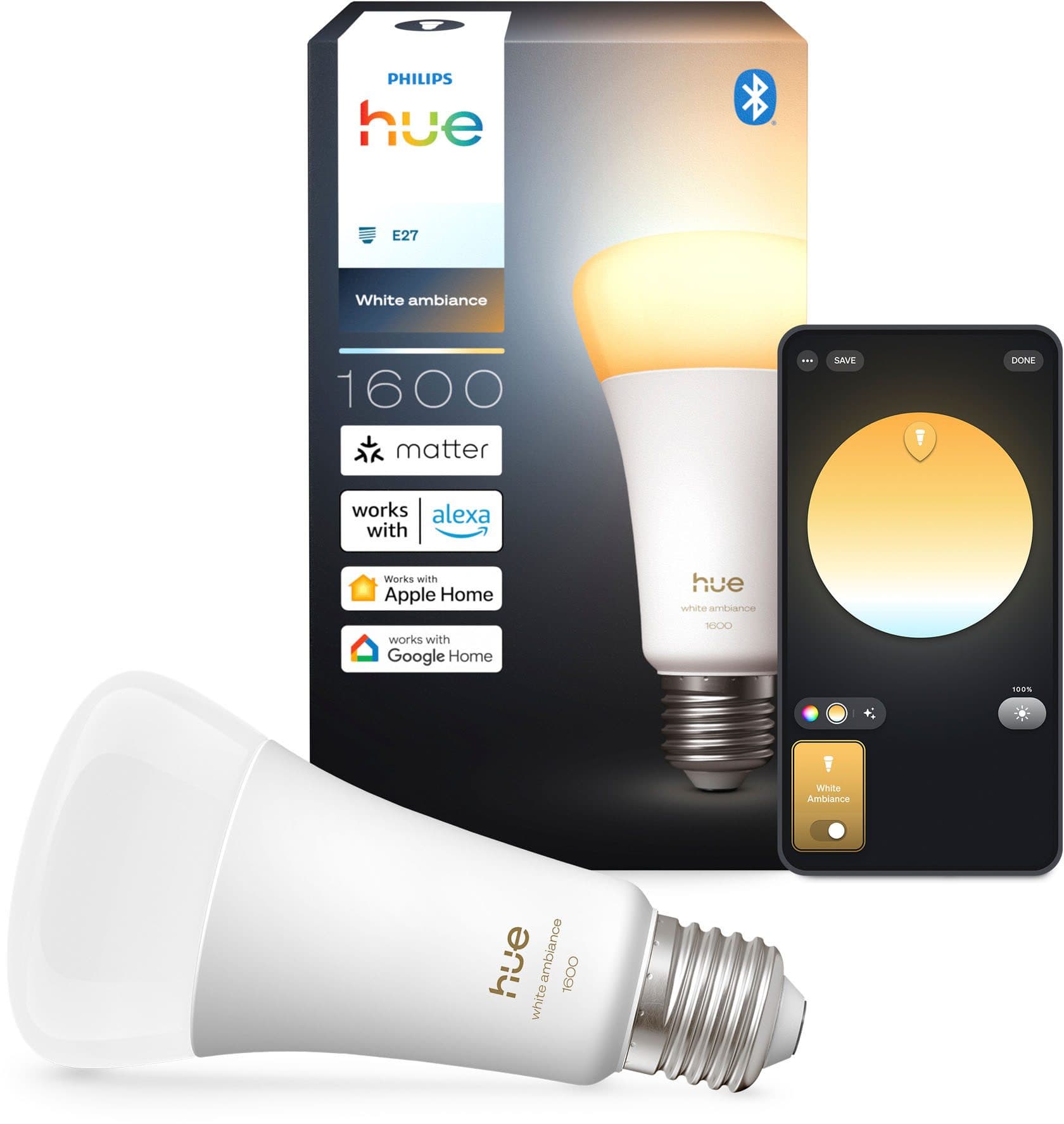 Philips Hue LED-Leuchtmittel White Ambiance | Weiß