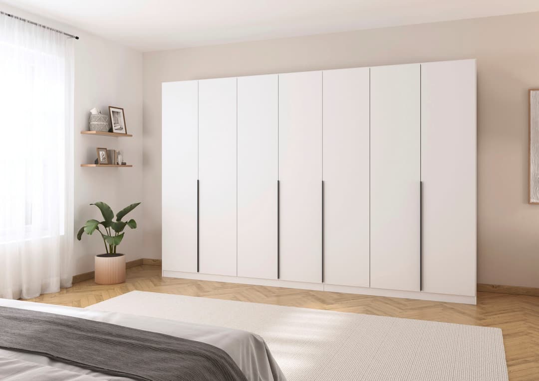 OTTO home Drehtürenschrank Kleiderschrank AGORDO | Weiß